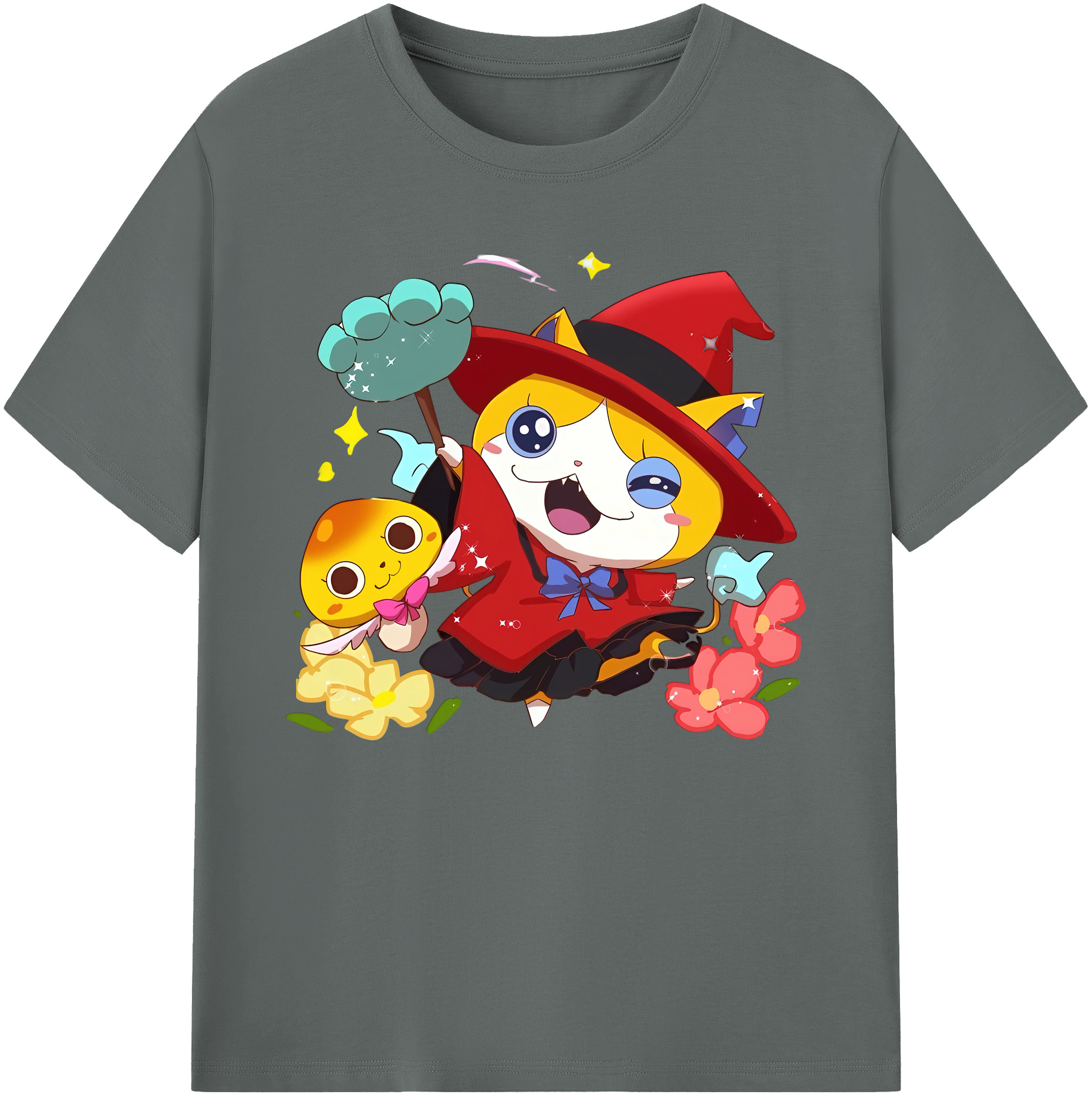 （画像用） 妖怪ウォッチ Yo-kai Watch 綿100％ メンズ半袖Tシャツ｜肌触りやわらか＆通気性